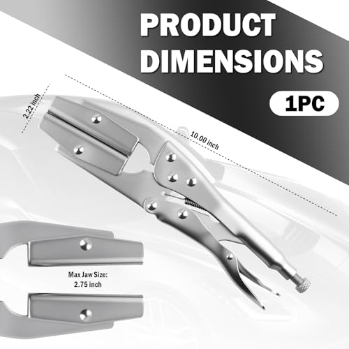 10 Inch Radiator Hose Clamp Pliers Heavy Duty,Self-Locking Hose Pinch off Pliers with Rotatable Jaws,Professional Hoses Clamp Tool for Radiator Tubes,Hoses,Vacuum Tubes