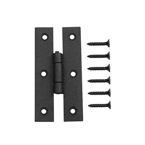 Renovators Supply Flush Mount Cabinet Hinges - Wrought Iron H Hinges for Cabinet Doors - Heavy Duty Cabinet Door Hinges - Kitchen Cupboard Hinges - Colonial Hinges for Home Improvement - Pack of 40 - size: Pack of 40