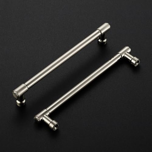 Ravinte Brushed Nickel Kitchen Pulls Cabinet Handles 6-1/4 Inch 5 Pack - color: Brushed Nickel, size: 6-1/4 Inches Hole Center