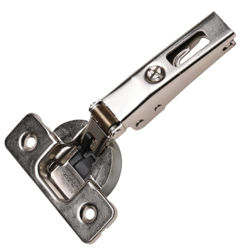 2 Pack Salice Silentia 105 Degree Soft Close Cabinet Hinge, 1/2 Inch Half Overlay, Concealed European Hinge for Kitchen Cabinet Doors, Face Frame & Frameless, Screw-On - SA105C1P6DE9