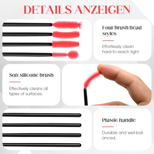 40PCS Sewing Machine Cleaning Brushes Silicone Bristle Maintenance Tools