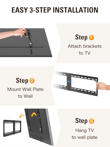 Mounting Dream Tilt TV Wall Mount for Most 42-84 inch TV up to 132 lbs - size: For 42"-84" TV