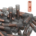 50pcs 14-12 Gauge Heat Shrink Butt Connectors 14-12 AWG Heat Shrink Butt Splice Marine Grade Insulated Waterproof Electrical Crimp Wire Connectors,Pure Copper Butt Splice for 14-12 Gauge Wire - size: 14-12 AWG