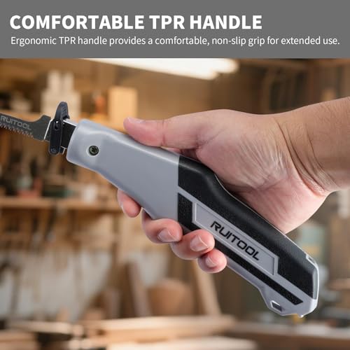 RUITOOL Multi Blades Hand Saw for Wood Cutting, with 5 Quick-Change Blades