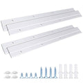French Cleat Hanger 12 Inch, Aluminum Z Clips for Hanger Supports 80lbs - Interlocking Wall Mounting Bracket Hardware Kit for Hanging Mirrors, Picture, Shelf, Whiteboard, Art, Frames (12"-2Pairs) - size: 12 Inch-Standard