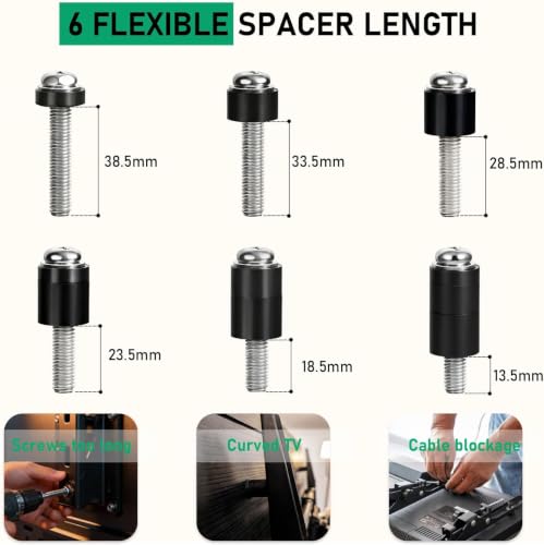 M8 Screws for Samsung TV, TV Mounting Screws Kits with M8 x 45mm