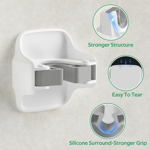 reliahom Broom Holder Wall Mount Mop Grippers organizer wall hanging,10Pack - color: White, size: 10 Pack 1Rack