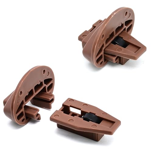 Surf Turtle 10 Pack Plastic Center Mount Drawer Track Guide Glides - style: 10 Pack