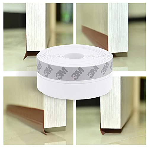 TAROSE Weather Stripping Door Seal, 16 Feet Long White (Width 35mm) - color: White, size: 35 mm, 16.5ft