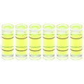 HARFINGTON 6pcs Small Cylindrical Bubble Level Vials 6.5x18mm PMMA Mini Horizontal Bubble Spirit Level Measuring Layout Tools for RV TV Picture Frame Hanging Tool Leveler - size: 6.5x18mm