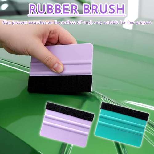 2 PCS Felt Squeegee for Vinyl, 4 Inch Wallpaper Smoothing Tool