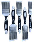 Paint Brush Set for Cabinet Fence Decking and Wall Touch-Ups 5-Pk