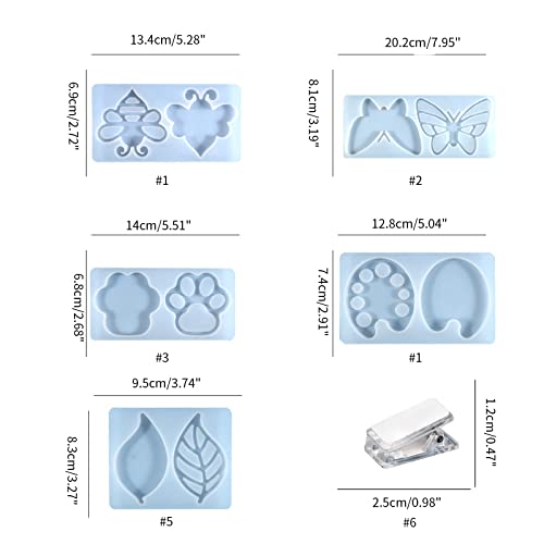 Sketching Board Clip Resin Mold Paint Pallet Silicone Mold Crystal Epoxy Mold for Painting Tray Palette Mold