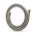 OFFO Shower Hose, Brushed Nickel 48 in Kink Free Stainless Steel Shower Hose Attachment Electroplating Handheld Shower Head Hose Flex Hoses Extension with Brass Insert & Nut for Pet Bathing Cleaning - color: Brushed Nickel, size: 48 in