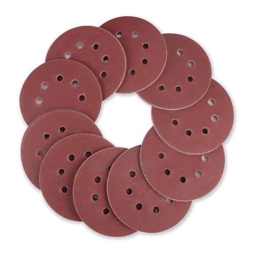 WORKPRO Sanding Discs, 5-Inch 220 Grit 8-Hole Hook and Loop, 150 Pack - style: 150PCS 5 Inch 220 Grit