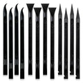 12Pcs Plastic Scraper Tool, Crevice Cleaning Tool, Non-Scratch Car Detailing Supplies for Cleaning, Versatile Label/Sticker Remover & Peeler Tool for Tight Spaces