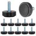 M6 Adjustable Furniture Leveler, 12 Pack Rubber Leveling Feet Screws in Threaded, Feet Levelers Screw On Furniture Glide Leveling for Table, Chair, Furniture Legs - size: Metric M6| Replacement Only (No Nut)