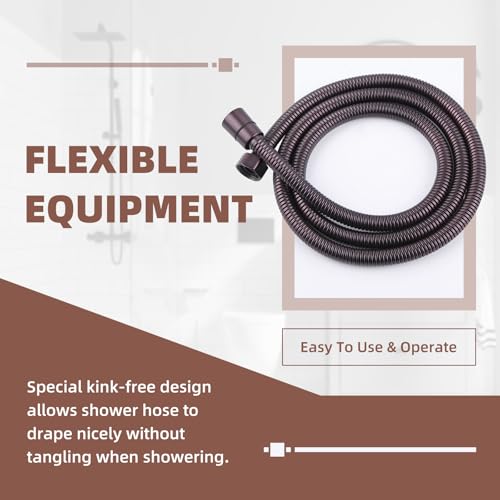 Angle Simple Handheld Shower Hose, Light Oil Rubbed Bronze, 59 Inches - color: Oil Rubbed Bronze, size: 59 Inch