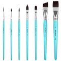 Nicpro Face Paint Brush Set, 7PCS Face & Body Painting Brushes - color: Blue