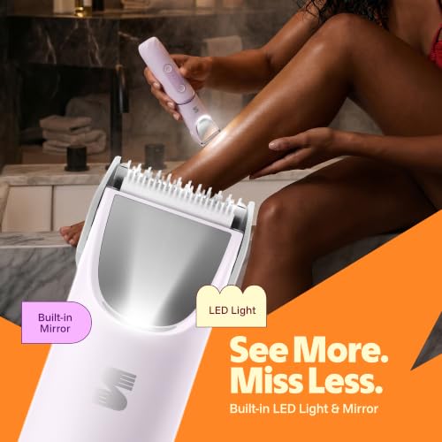 SpinDuo 2 in 1 Electric Bikini Trimmer for Women,180°Rotating Head - color: Purple