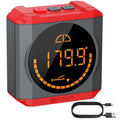 Neoteck Digital Angle Finder LED Rechargeable Level Box Protractor Bevel Gauge Inclinometer with Magnetic Base IP54 Waterproof for Woodworking Home Decoration-Red
