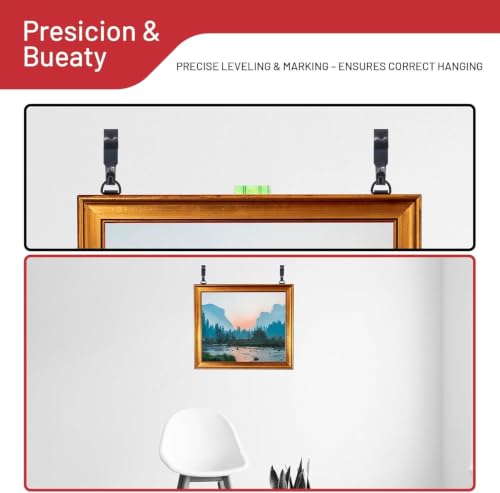 CrimsonMark 303-Piece Picture Hanging Assortment with Heavy Duty Hooks | Includes Nails, Sawtooth, D-Rings, Wire, Level & Metal Wall Hooks for Picture Framing and Canvas Mounting in Black. - size: Black