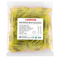 50PCS Heat Shrink Butt Wire Connectors 12-10 AWG, Insulated Waterproof Electrical Wire Connectors Automotive Marine Grade Wire Crimp Terminals Butt Splices, Ideal for Boat, Truck, Yellow - size: Yellow 50 PCS