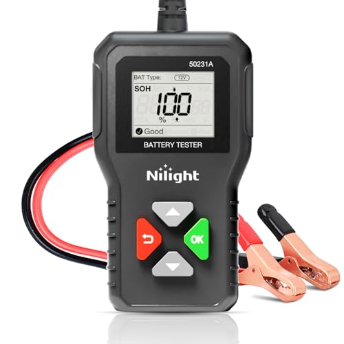 Nilight Car Battery Tester 6V/12V/24V Accurate Digital Auto Analyzer - color: 6-24v Battery Tester