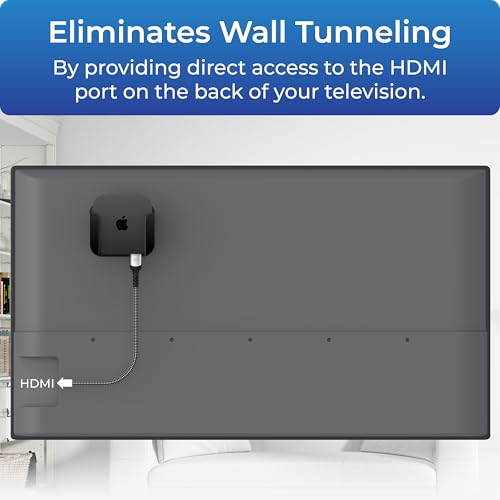 ReliaMount Universal Mount for Apple TV - Compatible with Every Apple TV - color: Basic Black Apple TV Mount