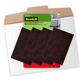 Scotch Felt Furniture Pads 2 PCS Furniture Pads for Hardwood Floors, Brown, 4" x 6" - color: Brown, style: 4 Pads
