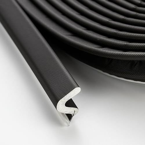 Ravinte Weather Stripping Door Seal, Q-Shaped Kerf Foam Strip, 19.8FT, Black - color: Black, size: 19.8FT
