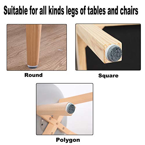 40pcs Round Heavy Duty Nail-on Felt Pad for Furniture Chair Table Leg Feet Floor Protectors Slide Smoothly (White, Pad Diameter 20mm) - color: White 20mm (40 Pcs)