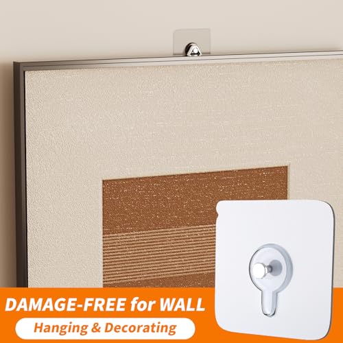 24PCS Picture Hangers Without Nails, Wall Hangers Without Nails, Adhesive Wall Hooks, to use Inside Kitchen, Bathroom, Home and Office (8mm) - size: 8mm(24PCS)