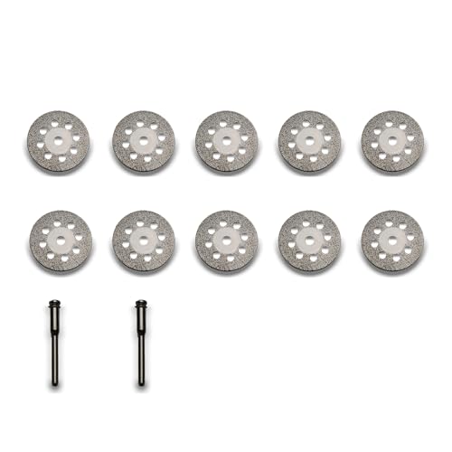 TMAX 10p 7/8" Breath Diamond Cutoff Wheel Saw Disc for Dremel Rotary Tool - size: 7/8" Breath, style: Breath