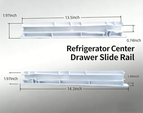 W10326469 Refrigerator Center Drawer Slide Rail