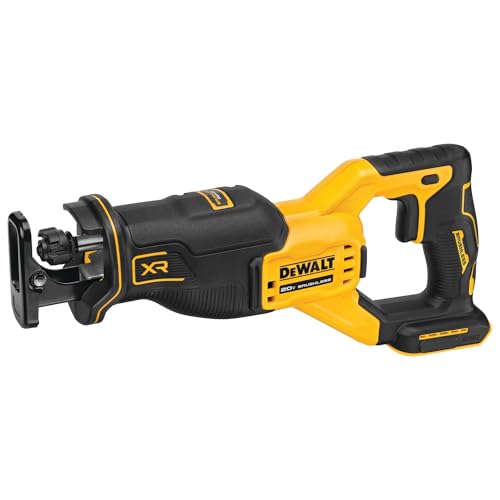 DEWALT 20V MAX* Reciprocating Saw, Cordless, 2-Finger Variable Trigger, Keyless Blade Clamp, Tool Only (DCS382B)
