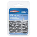 #10 × 3/4" Flat Head Phillips Wood Screw, Flat Head Self Tapping Screw Sheet Metal Screws Wood Screws, Stainless Steel 304 (18-8), 10 × 3/4-Inch, 100Pcs - color: Stainless Steel Screws, size: #10 x 3/4"