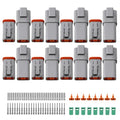 8 Set 4 Pin Deutsch DT Connector Kit, Waterproof Auto Wire Connector - style: 8 Sets 4 Pin