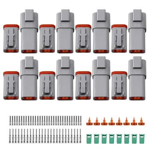 8 Set 4 Pin Deutsch DT Connector Kit, Waterproof Auto Wire Connector - style: 8 Sets 4 Pin