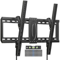 Suptek Tilt TV Wall Mount Bracket for Most 37-82 inch TV, Universal Mount with Max 600x400mm VESA and 132lbs Loading Capacity, Fits Studs 24" Apart, Low Profile with Magnetic Bubble Level (MT5082) - size: 37"-82" TV - for wood studs up to 24"