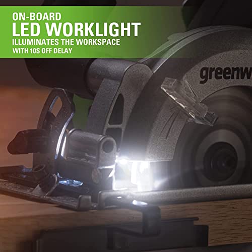 Greenworks 24V Brushless 4-1/2" Compact Circular Saw (6,500 RPM). Tool Only - size: 4-1/2", style: Tool Only