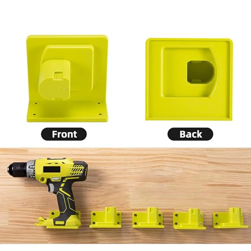 10 Pack Tool Holder Compatible with Ryobi 18V Wall Mount Plastic - size: 10 Pack