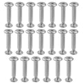 20 Sets M3 x 16mm Silver Furniture Screws,Hex Drive Rivet Socket - size: M3 x 16mm; Silver