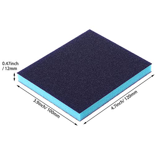 Sanding Sponge Grit Sanding Blocks, Washable and Reusable Sand Sponge Kit, 12 Pieces (Coarse Grade)