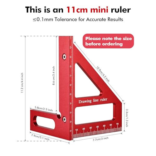 Mini 3D Multi Angle Measuring Ruler, Precision Carpenter Square