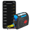 ACEGMET 3-in-1 Digital Tape Measure, 130ft Laser Distance Meter and 16ft Auto-Lock Measuring Tape, Smart App Sync for Floor Planning, ±1/16" High Precision, 2" Backlit LCD, USB-C Rechargeable, IP54
