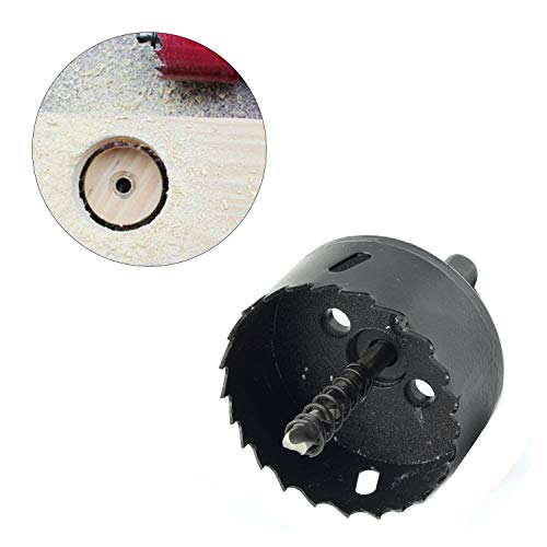 2-3/4"/70mm Bimetal Hole Saw Triangle Shank Hole Cutter - color: black, size: 2-3/4"