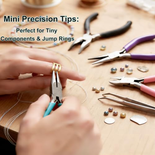 4pcs Mini Jewelry Pliers Tools Set for Jewelry Making & Repair