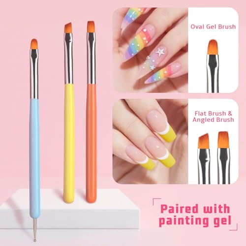 Sponges Pat Gel Nail Polish Palette, 16 Colors Blending Ombre Gel Polish Set Patting Gradient Painting Nails Art, No Wipe, UV/LED Cured, 100Sponges 6Brushes 1Grabber Tools Kit (Set 02) - color: 16 Colors i