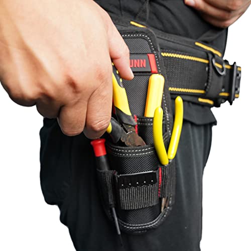 KUNN Construction Tool Holder Small Electrician's Tool Pouch for Tool Belt - color: Red-1 Pack
